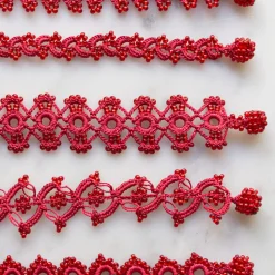 Ottomania - Bracelet crochet Daisy - Rouge