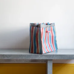 Panier carré - Rouge & Bleu