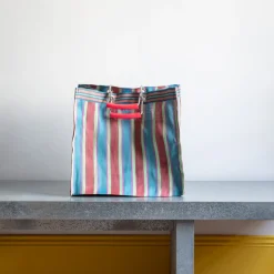 Panier carré - Rouge & Bleu
