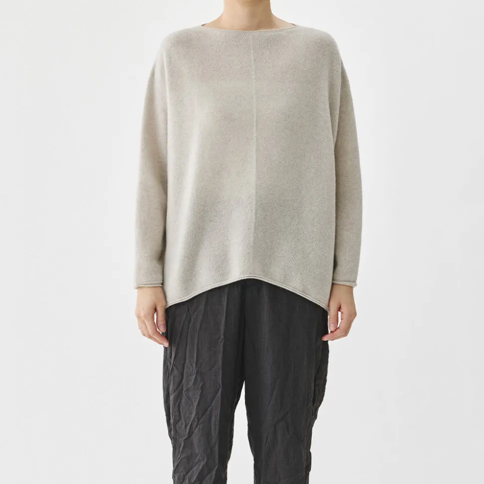 Pas de Calais - Pull Col Bateau - Beige