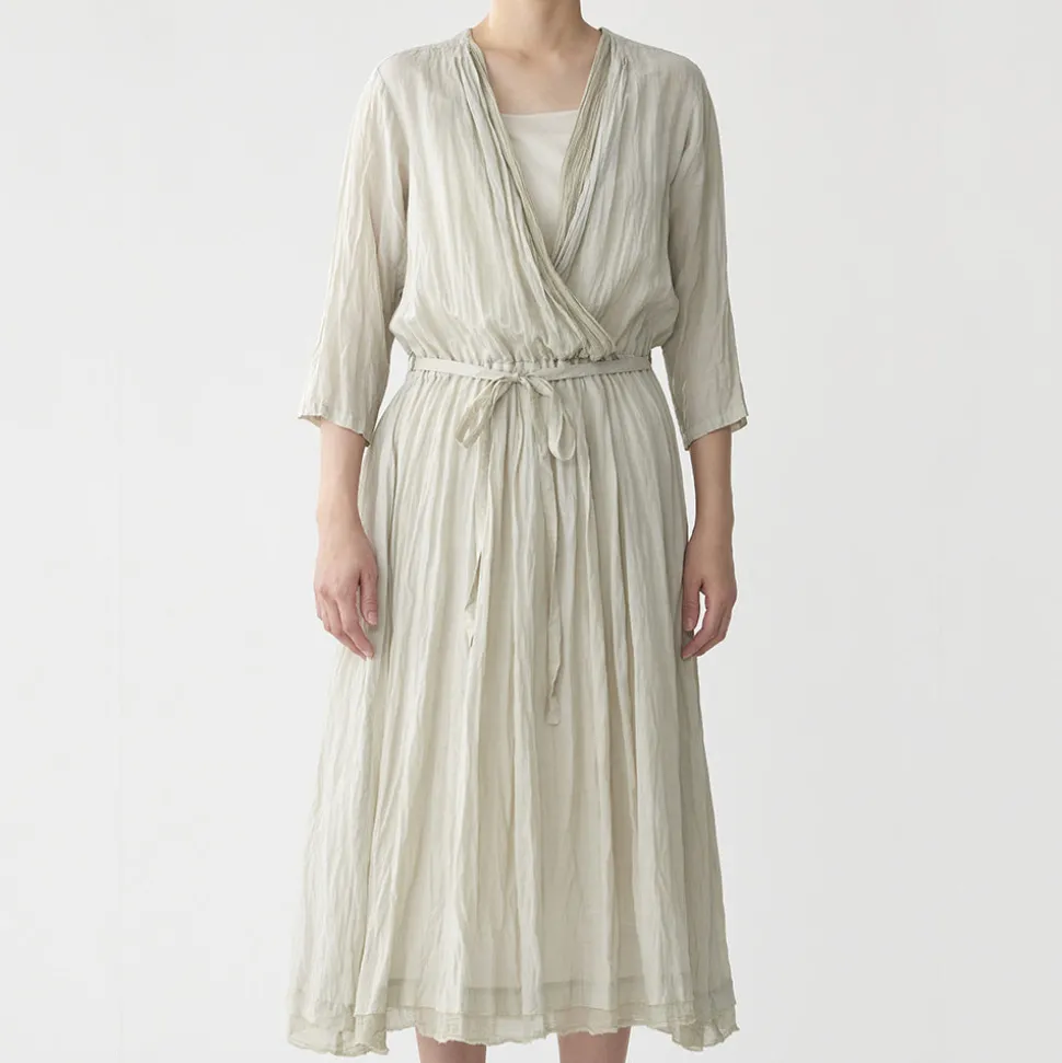 Pas de Calais - Robe ceinturée - Vert Pale