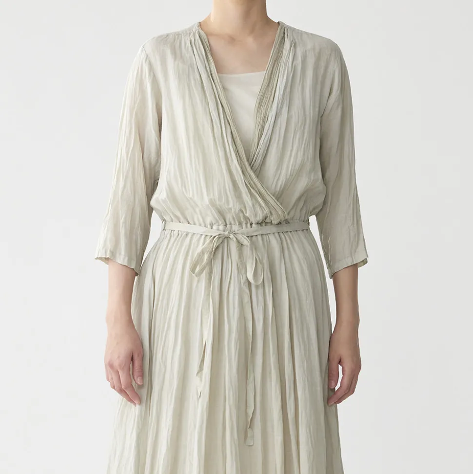 Pas de Calais - Robe ceinturée - Vert Pale