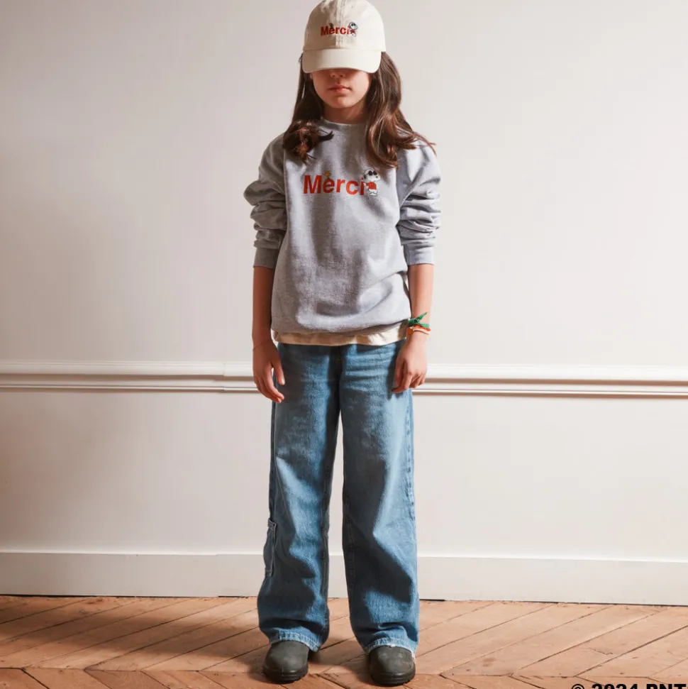 Peanuts x Merci - Sweat Enfant - Gris