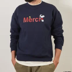 Peanuts x Merci - Sweat Merci - Marine