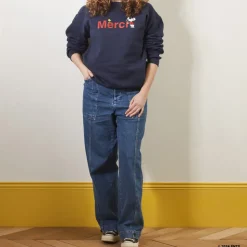 Peanuts x Merci - Sweat Merci - Marine