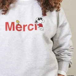Peanuts x Merci - Sweat Merci - Gris