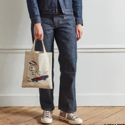 Peanuts x Merci - Tote bag en coton Skate - Ecru
