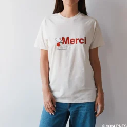 Peanuts x Merci - T-Shirt Merci 24' - Ecru