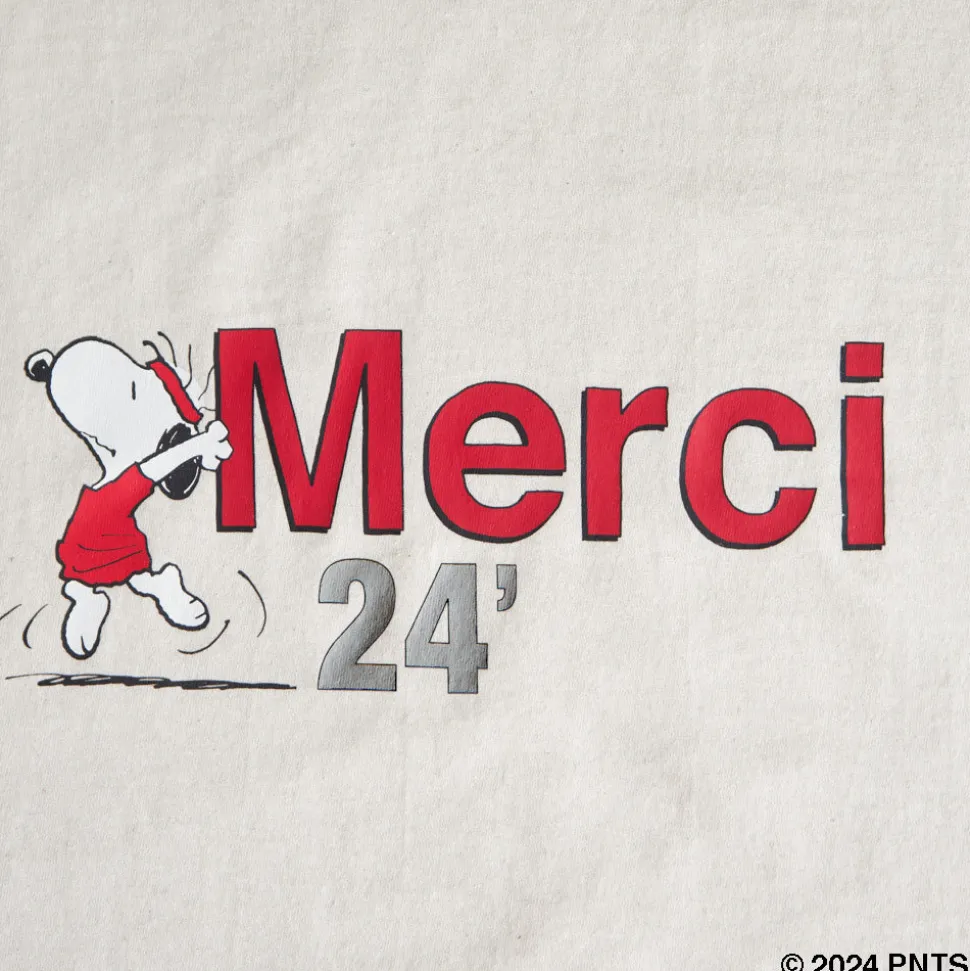 Peanuts x Merci - T-Shirt Merci 24' - Ecru