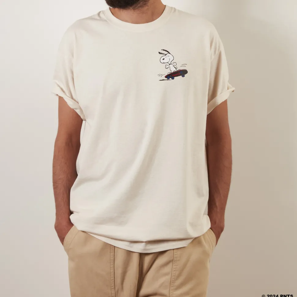 Peanuts x Merci - T-Shirt Skate - Ecru