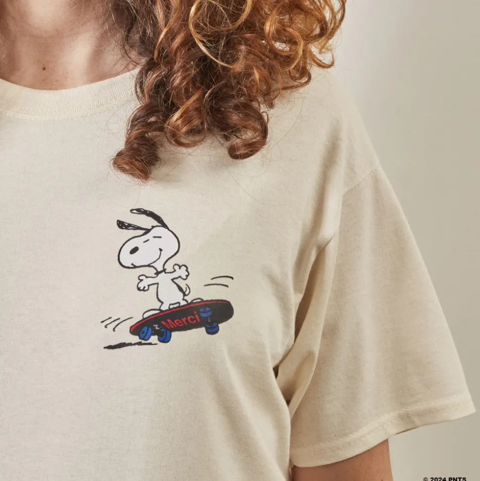 Peanuts x Merci - T-Shirt Skate - Ecru