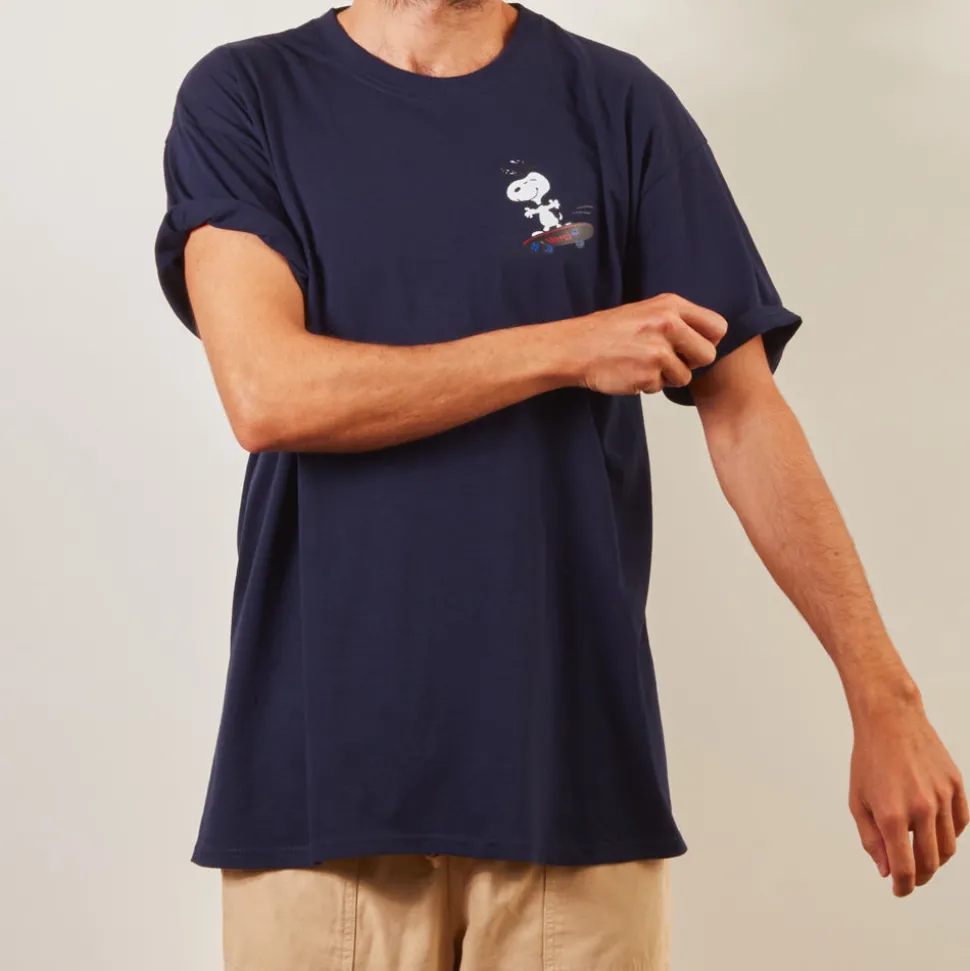 Peanuts x Merci - T-Shirt Skate - Marine