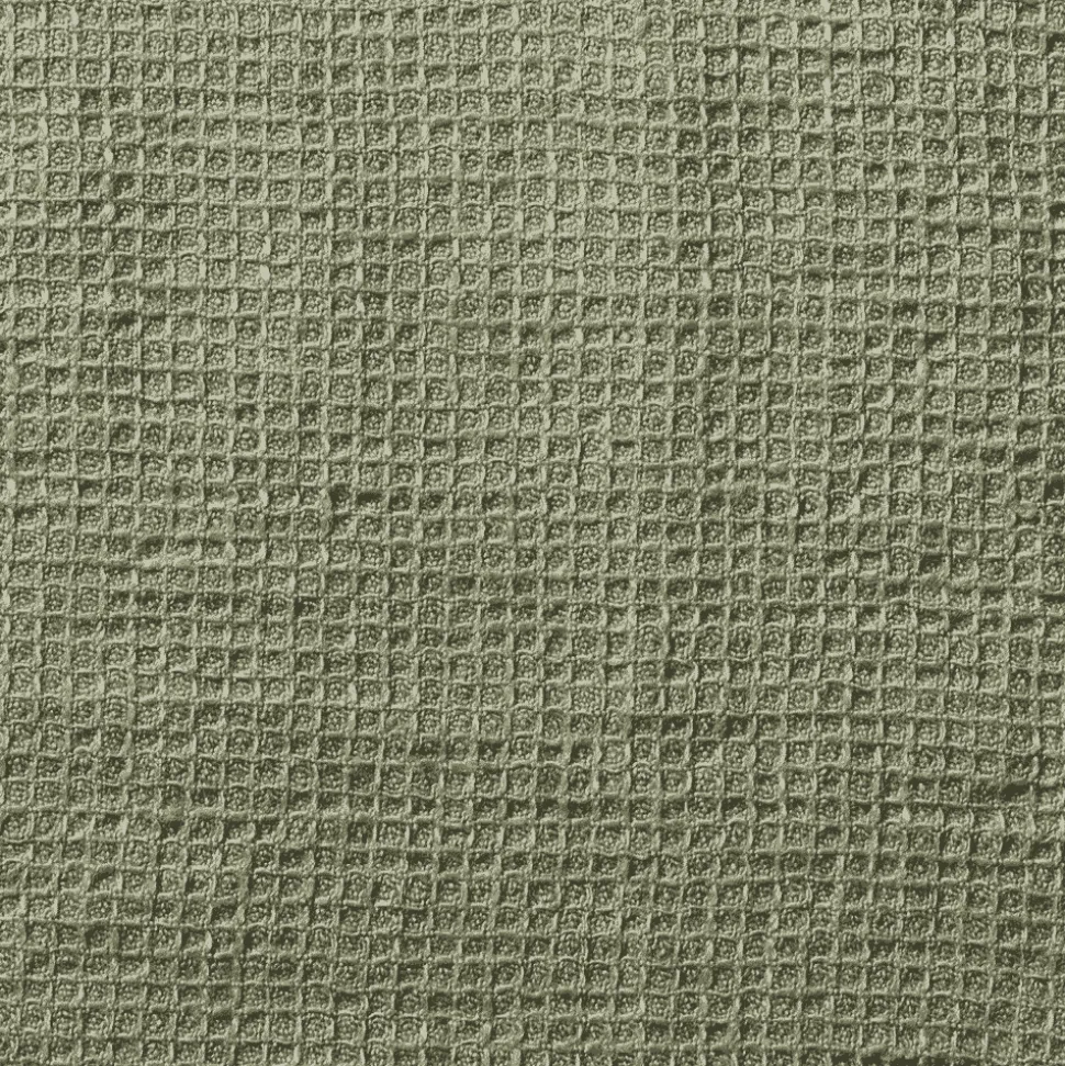 Peignoir en lin - Nid d'abeille - Vert Komorebi