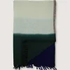 Plaid en laine n°83 - Kaki & Bleu Encre - Moismont