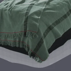 Plaid en lin lavé - Étang
