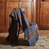 Plaid Shetland - Bleu & Vert