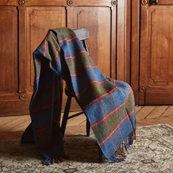 Plaid Shetland - Bleu & Vert