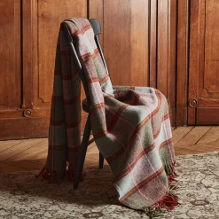 Plaid Shetland - Rose & Vert