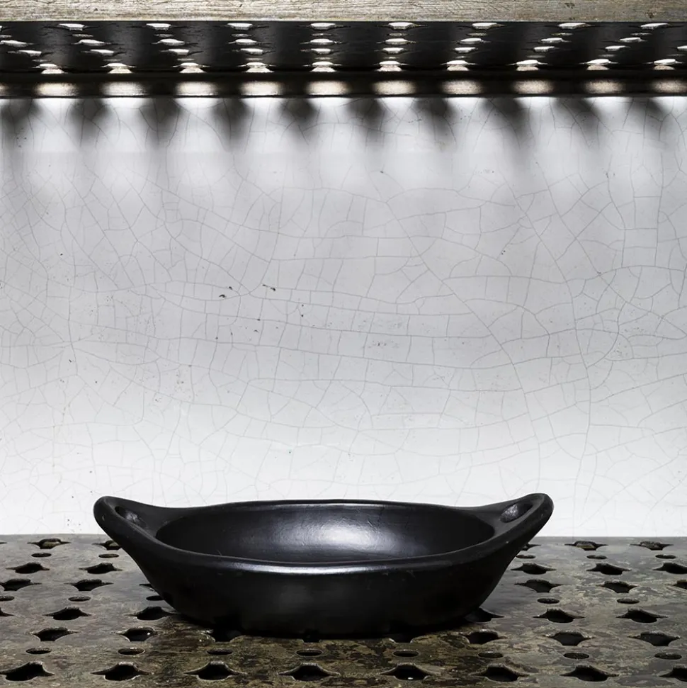 Plat ovale Chamba - Noir