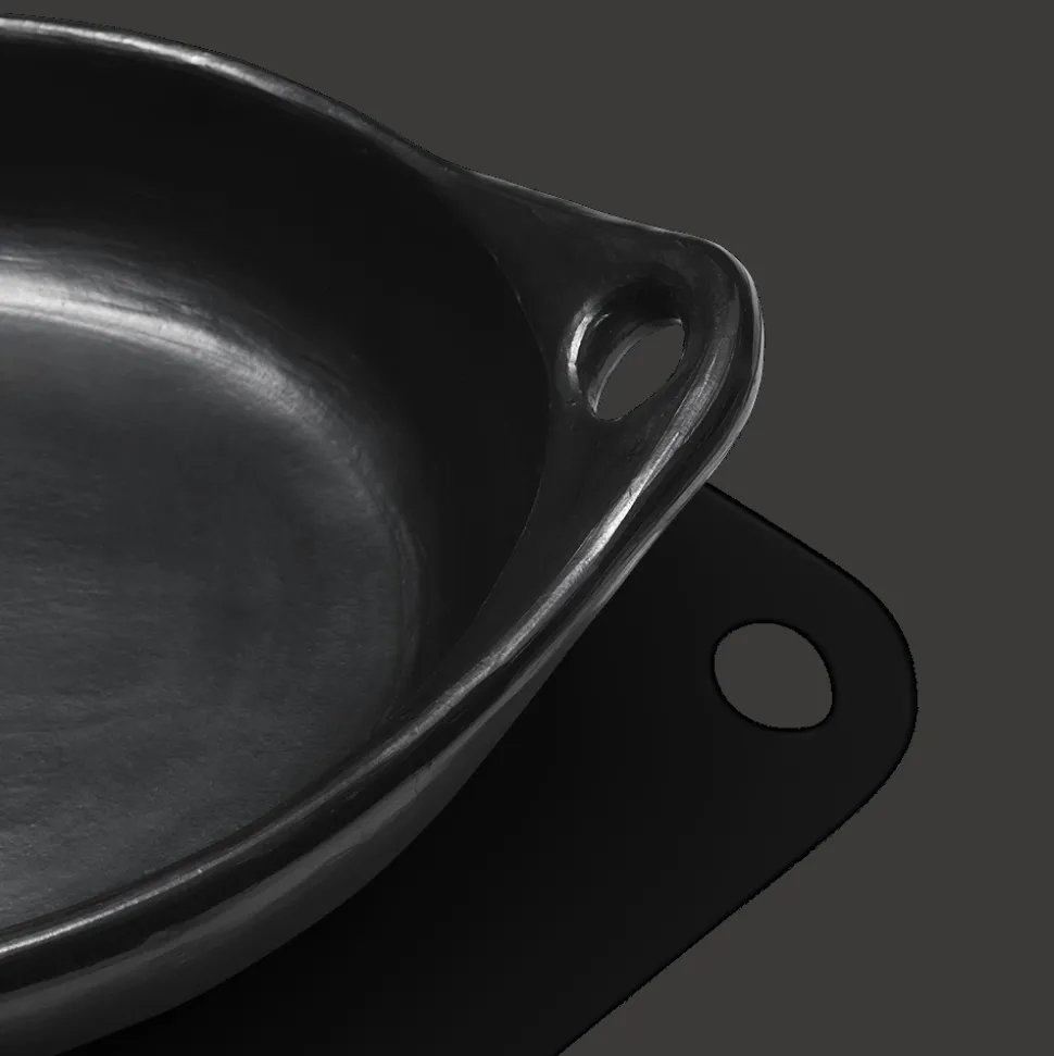 Plat ovale Chamba - Noir