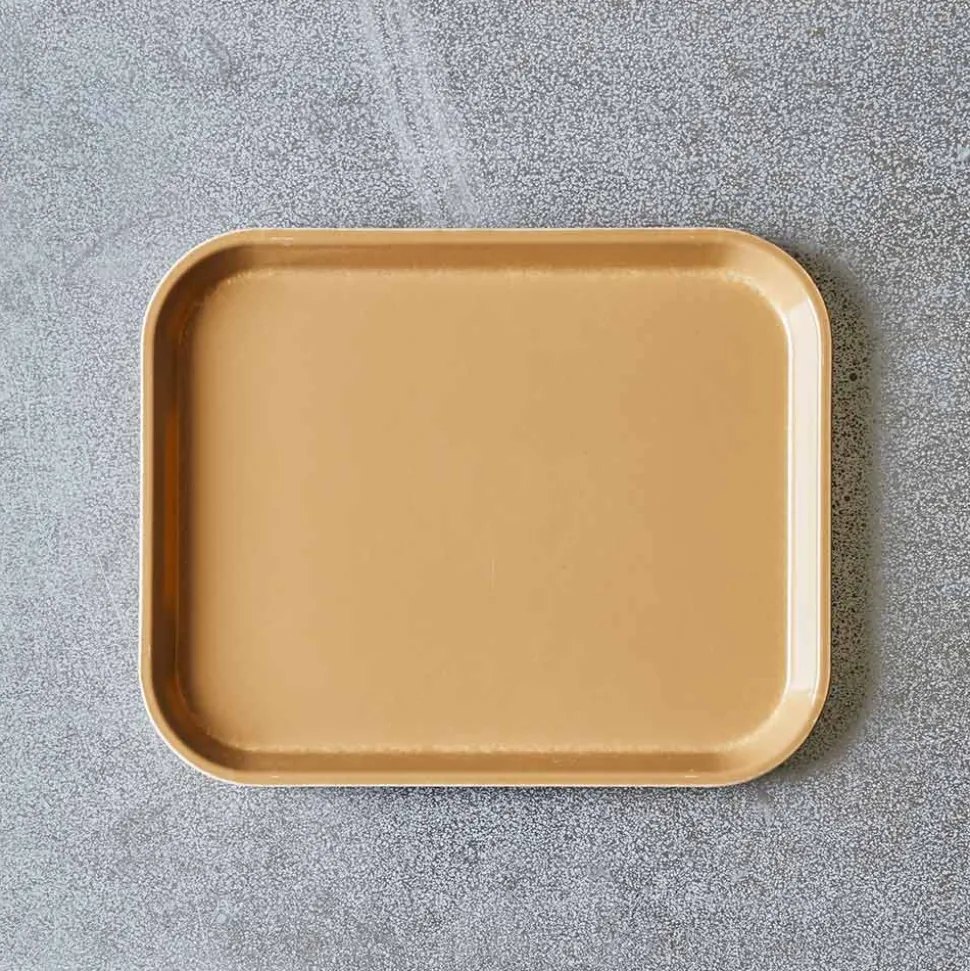 Plateau en fibre de verre - Doré