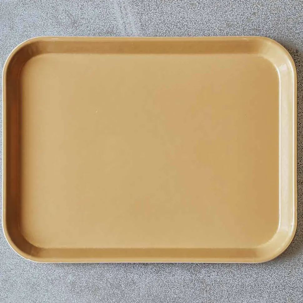 Plateau en fibre de verre - Doré