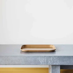 Plateau en fibre de verre - Doré