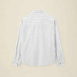 Pomandère - Chemise rayée - Blanche
