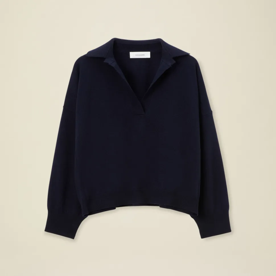 Pomandère - Pull en maille - Marine