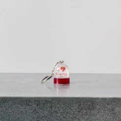 Porte-clefs boule à neige - Merci