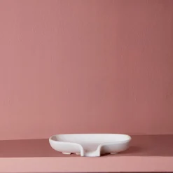 Porte-savon en silicone blanc