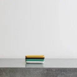 Porte-savon porcelaine - Jaune
