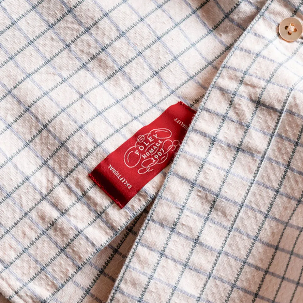 Prequel - Chemise à carreaux Relief - Beige