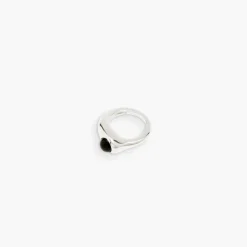 RAGBAG - Bague Dualism Onyx - Argent