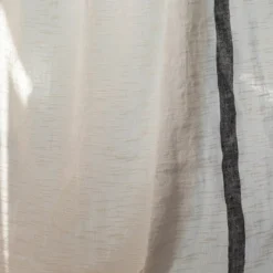 Rideau à franges - Blanc Optique
