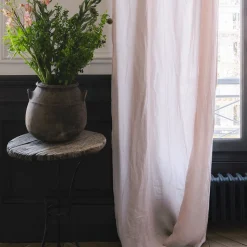 Rideau en lin lavé - Beige Rosé