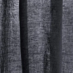 Rideau en lin lavé - Bleu Encre
