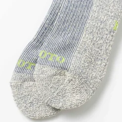 Rototo - Chaussettes courtes chinées - Bleu