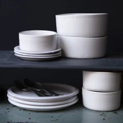 Saladier en céramique - Blanc