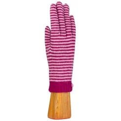Santacana - Gants rayés - Rose