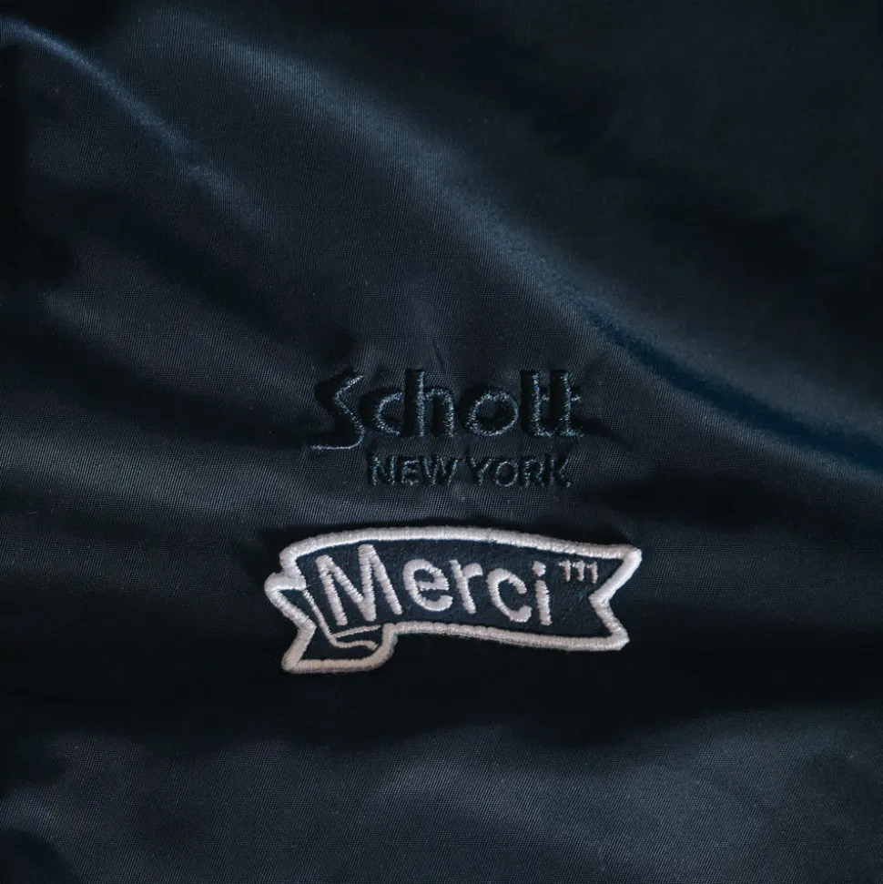 Schott x Merci - Bomber Vintage - Marine