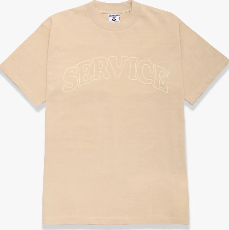 Service Works - Tee Shirt Arch Logo - Beige