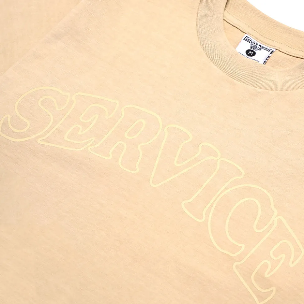 Service Works - Tee Shirt Arch Logo - Beige