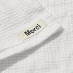 Serviette de bain en lin - Nid d'abeille - Blanc Optique