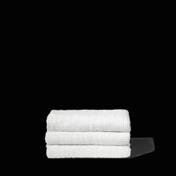Serviette de bain en lin - Waffle - Blanc Optique
