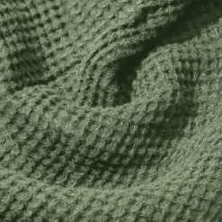 Serviette de bain en lin - Waffle - Vert d'Anduze