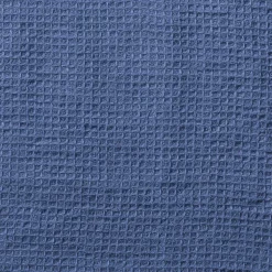 Serviette de bain en lin - Nid d'abeille - Bleu Paros