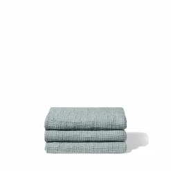 Serviette de bain en lin - Waffle - Gris Vésuve