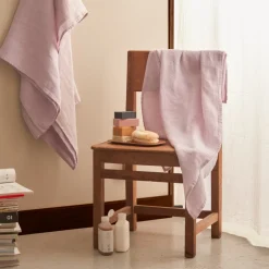 Serviette de bain en lin - Nid d'abeille - Parme Fuji Iro