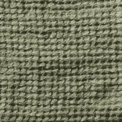 Serviette de bain en lin - Waffle - Vert Komorebi